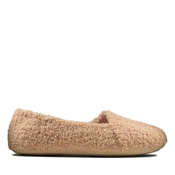 Clarks Womens Cozily Snug Slippers Caramel | USA-3986052